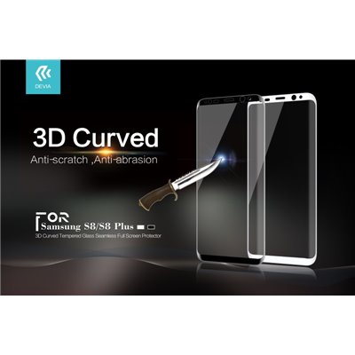 Pellicole Protezione Pellicola in Vetro Temperato 3D Full Screen Samsung S8 Nera