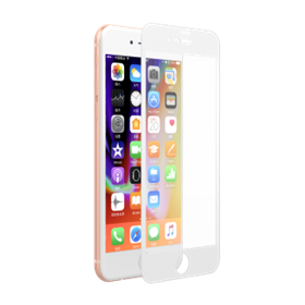 Pellicole Protezione Pellicola Vetro Bordo Lucido Full 0.26 mm iPhone 7/8 Bianca