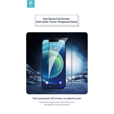 Pellicole Protezione Pellicola vetro temperato Anti statico per iPhone 13 Pro Max