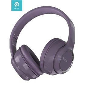 Auricolari&Microfoni Cuffia wireless V2 EM039 bluetooth V. 5.2 ricaricabile Viola