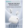 Auricolari&Microfoni Auricolari carica wireless ANC TWS Ultra1 annullamento rumore esterno Bianchi