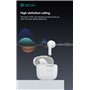 Auricolari&Microfoni Auricolari Devia TWS-K1 Bluetooth 5.3 EM057 Bianchi