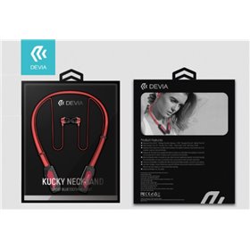 Auricolari&Microfoni Auricolari Bluetooth Sport con Archetto Magnetico Rosso