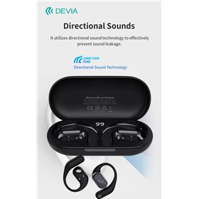 Auricolari&Microfoni Auricolari EM406 wireless senza inserimento nell'orecchio OWS Lite1 Black