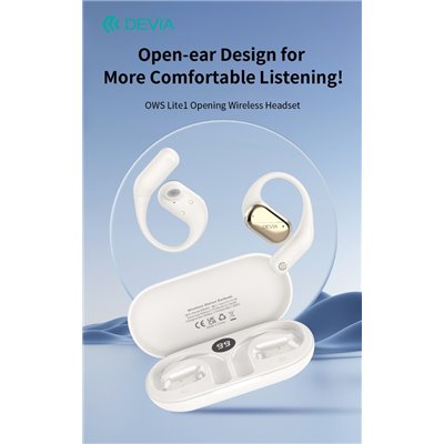 Auricolari&Microfoni Auricolari EM406 wireless senza inserimento nell'orecchio OWS Lite1 Beige