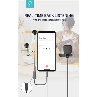 Auricolari&Microfoni Microfono per Smartphone a filo con connettore Jack 3,5mm