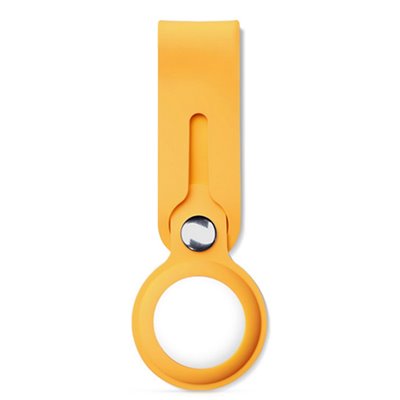 Supporti e Accessori Cinghietta in silicone supporto per AirTag Apple Gialla