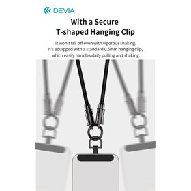 Supporti e Accessori Cordino cavo Tipo-C PD 60W da polso porta telefono Nero 0,3 mt