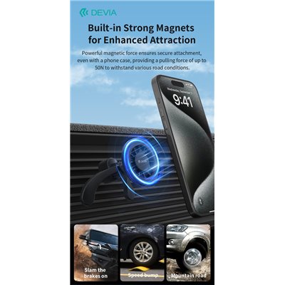 Supporti e Accessori Supporto Magnetico da auto per smartphone su bocchetta aria