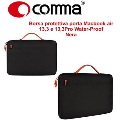 Apple MacBook Borsa protettiva Macbook air 13,3 e 13,3Pro Water-Proof Nera