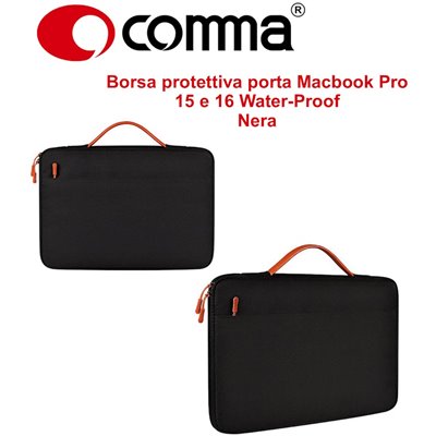 Apple MacBook Borsa protettiva Macbook Pro 15.4 e 16 Water-Proof Nera