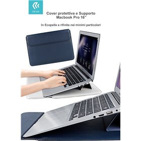 Apple MacBook Cover protettiva per Macbook Pro 16'' con Supporto Blu