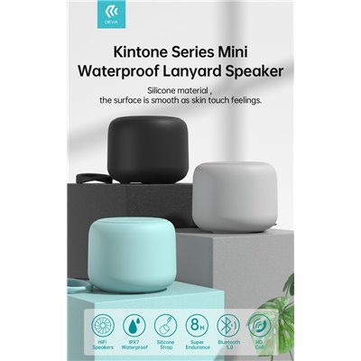 Altoparlanti Bluetooth Altoparlante Bluetooth 5,0 5W in silicone Waterproof Nero