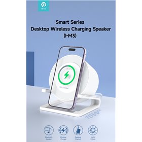 Altoparlanti Bluetooth Supporto carica wireless luce RGB e cassa acustica bluetooth