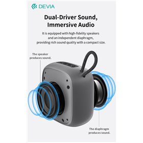 Altoparlanti Bluetooth Altoparlante Bluetooth V5,3 Lite2 5 Watt EM501 Blu