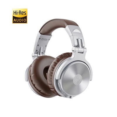 Auricolari & Cuffie DJ OneOdio Studio Wireless C Hi-Res Cuffie DJ Bluetooth 5.0 Silver/Brown
