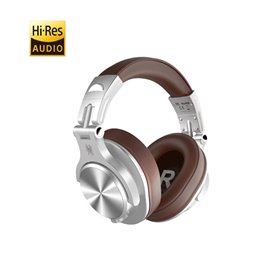 Auricolari & Cuffie DJ OneOdio Fusion A70 Hi-Res Cuffie DJ Wireless e c/Cavo Silver/Brown