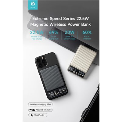 Power Bank Power bank carica rapida 22.5w wireless magnetico 10.000mah
