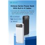 Power Bank Power Bank serie Kintone con 4 cavi integrati 10000 mAh Bian