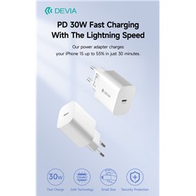 Carica Batterie Carica Batterie Uscita Tipo-C carica rapida PD 30 Watt GaN