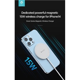 Carica Batterie Caricatore Magnetico Mag-Safe per iPhone 3A. 15W. Qi