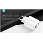 Carica Batterie Alimentatore da muro con tre uscite USB 3.4 Amper