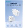 Carica Batterie Carica Batterie PD 45 Watt Tipo-C per carica rapida bianco