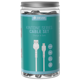 Cavi ConnettivitÃ  30 Cavi bulk in Barattolo V2 Lightning Apple 5V 2.1A Bianchi