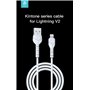 Cavi ConnettivitÃ  Kintone Cavo Lightning Apple 5V 2.1A 1M Carica e dati Bianco