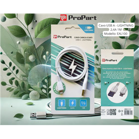 Cavi ConnettivitÃ  Cavo Lightning Apple 5V 2.4A 1mt Carica e dati Bianco
