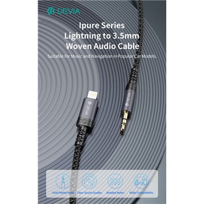 Cavi ConnettivitÃ  Cavo Audio da Lightning a Jack 3.5mm lunghezza 1 mt