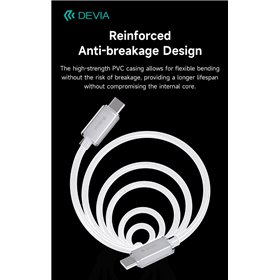 Cavi ConnettivitÃ  Cavo Devia da Tipo-C a Tipo-C PD 60W Alta velocita 1,5 Metri