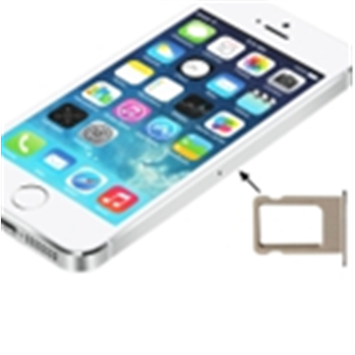 iPhone Serie 4-5-6-7 Slot Sim Card per iPhone 5S Bianco