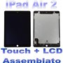 Apple iPad LCD + Touch Assemblato per iPad 2 Air Nero Grado A+ A1566