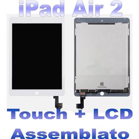 Apple iPad LCD + Touch Assemblato per iPad 2 Air Bianco Grado A+ A1566