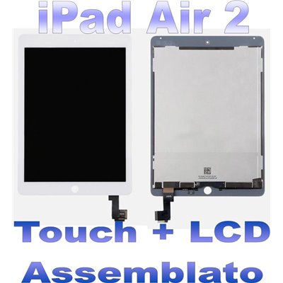 Apple iPad LCD + Touch Assemblato per iPad 2 Air Bianco Grado A+ A1566