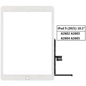Apple iPad Touch per iPad 9 10.2'' con pulsante Home A2602 A2603 Bianco