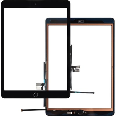 Apple iPad Touch Con pulsante per iPad 7 & 8 Generazione A2197 - A2200 - A2270 Nero