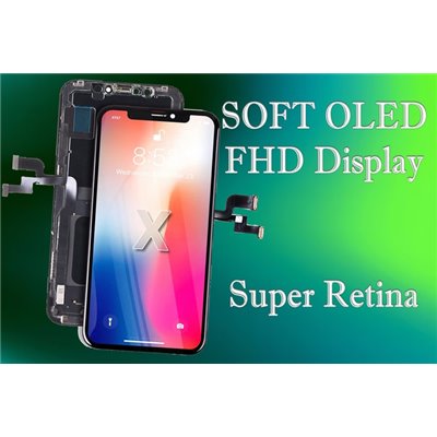 iPhone Serie X Lcd per iPhone X Oled Soft FHD Selezione A+ Alta Qualita