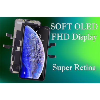 iPhone Serie X Lcd per iPhone XS Max Oled Soft FHD Selezione A+ Alta Qualit