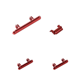 iPhone Serie X Set Pulsanti Volume+Mute+Power On/Off per iPhone XR Rosso