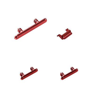 iPhone Serie X Set Pulsanti Volume+Mute+Power On/Off per iPhone XR Rosso
