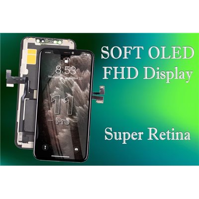 iPhone Serie 11 Lcd per iPhone 11 Pro Oled Soft FHD Selezione A+ Alta Qualit
