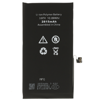 iPhone Serie 12 IP 12/12 Pro Batteria Diagnostica 2815mAh Nero S+