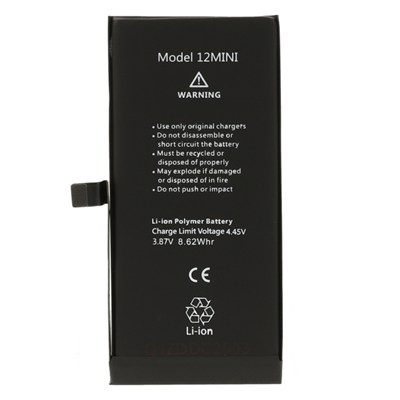iPhone Serie 12 IP 12 mini Batteria Diagnostica 2227 mAh Nero S+