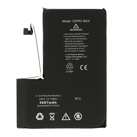 iPhone Serie 12 IP 12 Pro Max Batteria Diagnostica 3687 mAh Nero S+