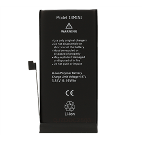 iPhone Serie 13 IP 13 mini Batteria Diagnostica 2406 mAh Nero S+