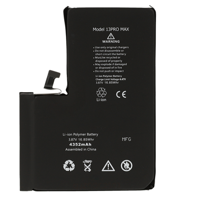 iPhone Serie 13 IP 13 Pro Max Batteria Diagnostica 4352 mAh Nero S+