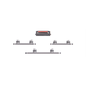 iPhone Serie 14 Set pulsanti laterali per iPhone 14Pro / 14Pro Max Silver