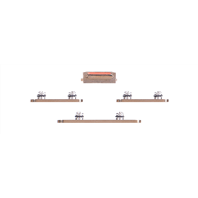 iPhone Serie 14 Set pulsanti laterali per iPhone 14Pro / 14Pro Max Gold 